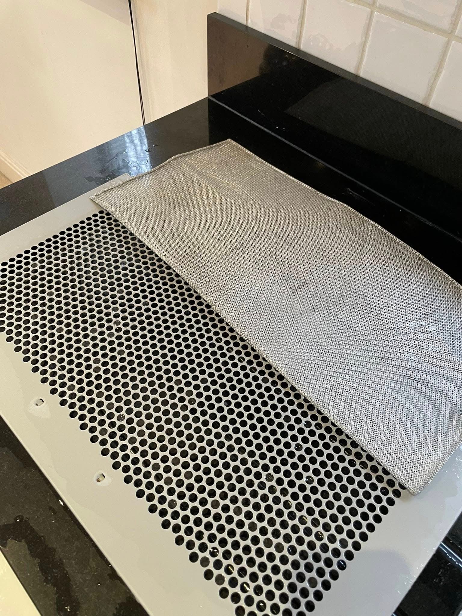 Extractor hood after cleaning